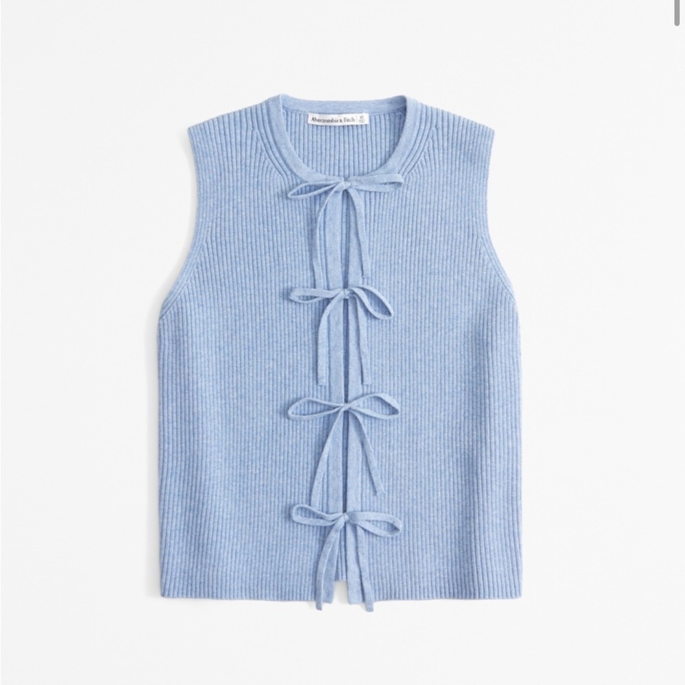 Abercrombie Tie Front Sweater Vest